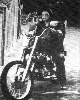 Elvis on chopped Harley ©